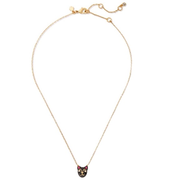 KATE SPADE • Black House Cat Mini Pendant Necklace - Picture 3 of 4